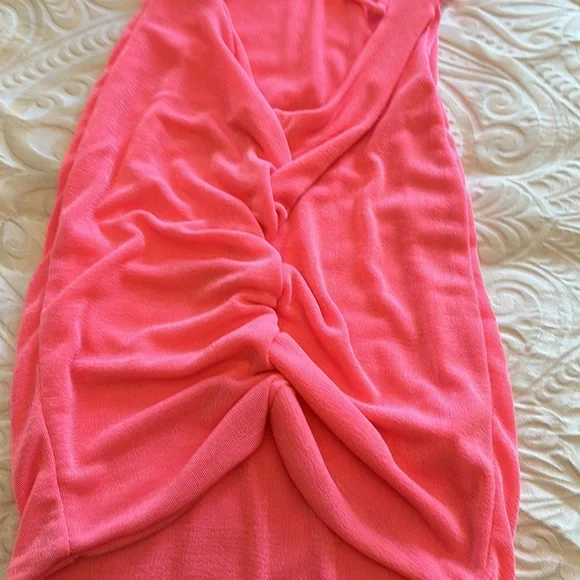 Hot Pink Bodycon Dress by Copper Closet - Picture 9 of 10